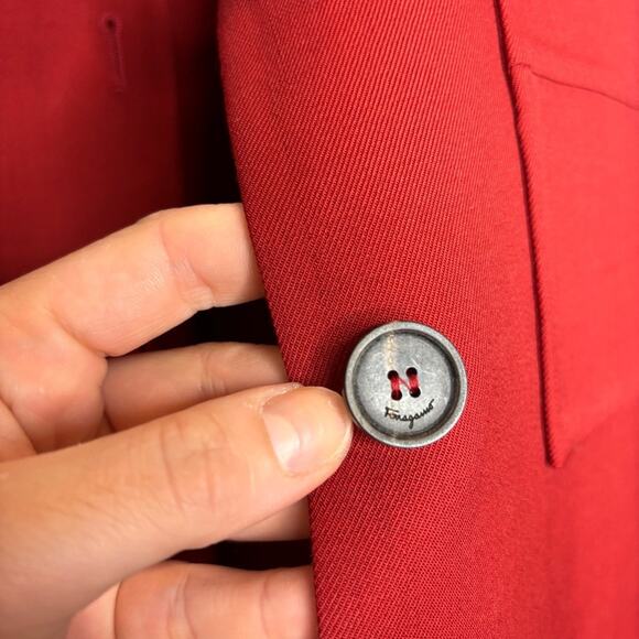 Salvatore Ferragamo Wool Button Down Shirt - Picture 10 of 13